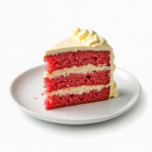 Classic Cake Slices – Red Velvet, Hummingbird, Lemon Pound Cake | StarsCake Red Velvet, Hummingbird, and Lemon Pound Cake slices on a white plate with transparent background