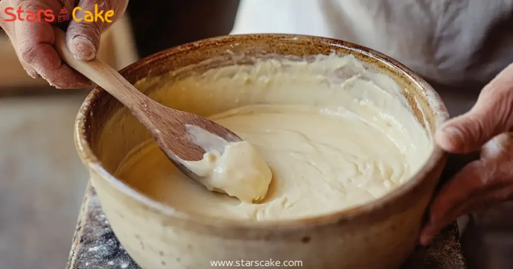 mixing pickle cake Mixing pickle cake batter