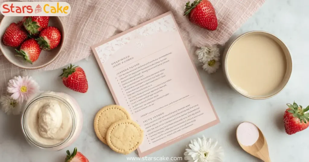 printable recipe card strawberry banana pudding