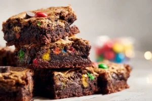 Monster Cookie Fudgy Brownies