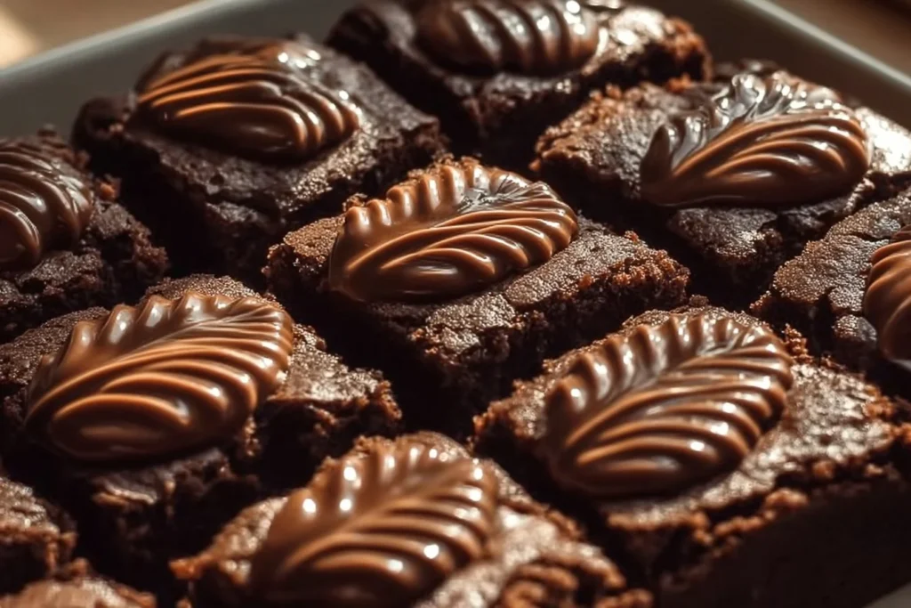 Delicious ultimate fudgy brownies on a plate